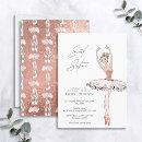 Search for rose sweet 16 invitations Typography