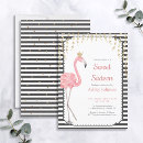 Search for gold white sweet 16 invitations Black and white