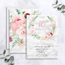 Search for 10th anniversary invitations Floral
