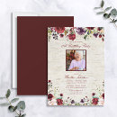 Search for burgundy floral birthday invitations Surprise