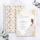 Search for white and gold quinceanera invitations Daughter