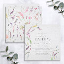 Search for baby christening invitations Watercolor