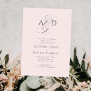 Search for black and blush wedding invitations Simple