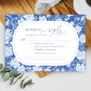 Search for birds invitation wedding rsvp cards Delft blue white porcelain