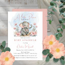 Search for elephant baby sprinkle invitations Safari