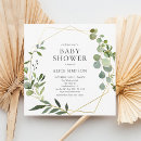Search for modern greenery baby shower invitations Gender neutral
