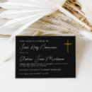 Search for black white first communion invitations Minimal