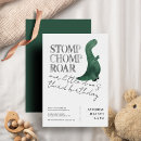 Search for third dinosaur birthday invitations Modern