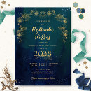 Search for a night under the stars invitations Navy blue
