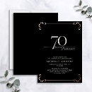 Search for 70 year old invitations Black