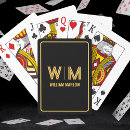 Search for black playing cards Initials