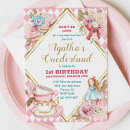 Search for tea 1st birthday invitations Girl first birthday