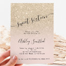 Search for ombre sweet 16 invitations Blush pink
