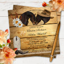 Search for western horse wedding invitations Horseshoes