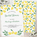 Search for summer fruit bridal shower invitations Lemon