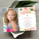 Search for christening first communion invitations Gold cross