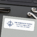 Search for compass return address labels Nautical