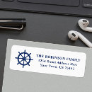 Search for wheel return address labels Nautical