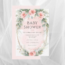 Search for feminine baby shower invitations Flowers