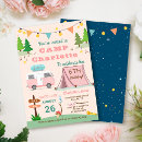 Search for tent birthday invitations camping