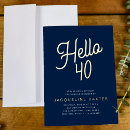Search for cool 40th birthday invitations Cute