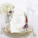 Search for burgundy floral wreath birthday invitations For her