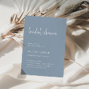 Search for lights bridal shower invitations Dusty blue