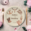 Search for western country wedding plates Horseshoe