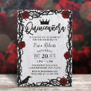 Search for gothic quinceanera invitations Floral