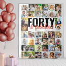 Search for fabulous 40 40th birthday party decor Photo collage