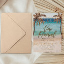 Search for beach vow renewal invitations Palm trees