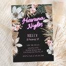 Search for neon nights invitations Tropical
