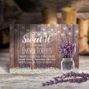 Search for string lights sweet 16 invitations Rustic