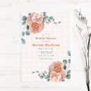 Search for peach bridal shower invitations Terracotta