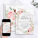Search for rose gold bridal shower invitations Pink