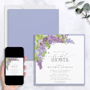 Search for lilac bridal shower invitations Botanical