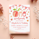 Search for peach 1st birthday invitations Pink