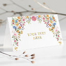 Search for wildflower place cards Girl baby shower