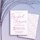 Search for magenta bridal shower invitations Minimal