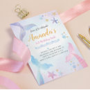 Search for sea animal party invitations Girl