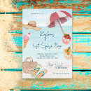 Search for blue flip flops invitations Watercolor