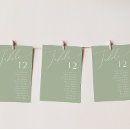 Search for pastel numbers table table cards For her