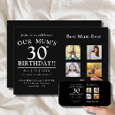 Search for mum birthday invitations Photo collage