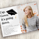 Search for black cap and gown graduation invitations University