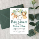 Search for animal baby shower invitations Safari