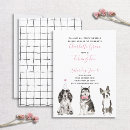 Search for black white dog invitations Animals