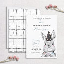 Search for some bunny is two invitations Watercolor