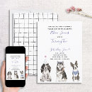 Search for black white dog invitations Animals