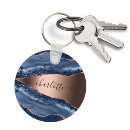 Search for blue key rings rose gold