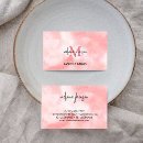 Search for pink marble business cards Makeup artist hair stylist